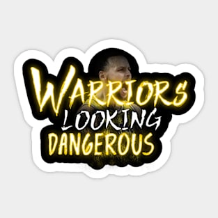 stephen curry warriors looking dangerous Sticker